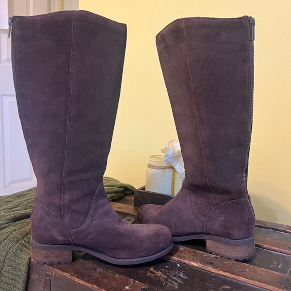 UGG Australia Seldon Women's Tall Brown Suede Boots Size 7 Riding Boots - Picture 6 of 8